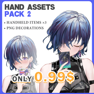 Hand Assets Pack 2 | Magician Fortune Teller丨VTuber Assets 丨Vtuber Outfit Asset | Ready to use | Vtuber Studio 