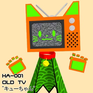 VRChat用アバター　HA-001　OLD TV　"キューちゃん"