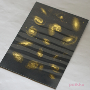 銀河2　箔押し　レジン封入用フィルム