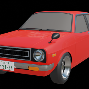 【3D素材】トヨタパブリカスターレットkp47　blender file
