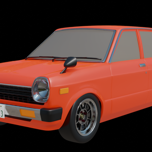 【3D素材】トヨタ スターレットkp61　blender file