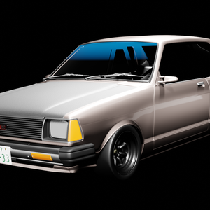 【3D素材】日産 サニーb310　2ドアセダン　後期　blender file