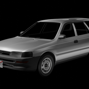 【3D素材】トヨタ　カローラバン TOYOTA Corolla van E100 blender file