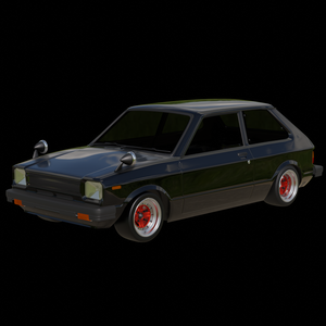 【3D素材】トヨタ スターレットkp61 中期　blender file
