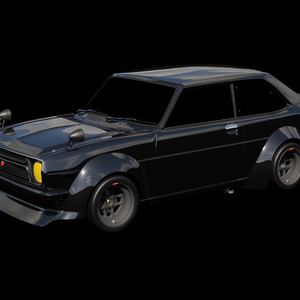 【3D素材】トヨタ スターレットkp31 TS仕様　blender file