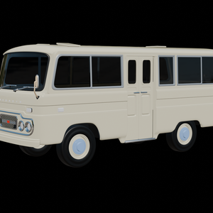 【3D素材】sv20型　ショートver.　マイクロバス　 blender file