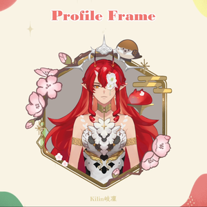 【配信素材】Vtuber人物用框｜Profile Frame (四季)