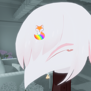 [FREE / 無料] LGBT Fox pin + Fox chain - Accessory {UPDATED}