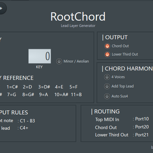 【FL Studio Patcher Preset】RootChord