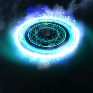 Blizzard particle halo