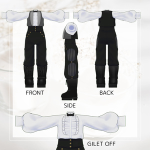 Frilled Formal Gilet【VRC】【 #まめふれんず 対応 】 缩略图 2