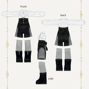 Frill top shorts【VRC】【 #まめふれんず 対応 】 缩略图 3