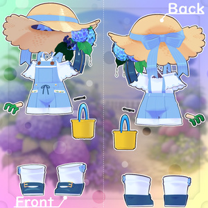 【40アバター対応】紫陽花SUMMER【衣装】 缩略图 5