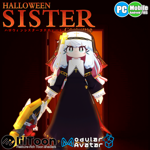 【40アバター対応】ハロウィンシスター衣装【衣装】