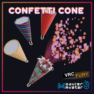 【VRChat】 コンフェッティコーン Confetti Cone