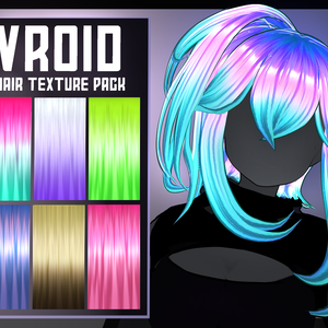 [Vroid] Hair Texture Pack - Fission - 60+ Hair Texture Megapack