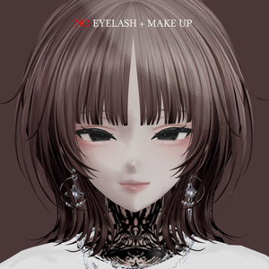 『森羅 ,Shinra』森羅 まつげ, Simple Eyelash Texture. (VRC) 缩略图 3