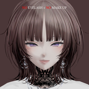 『森羅 ,Shinra』森羅 まつげ, Simple Eyelash Texture. (VRC) 缩略图 4