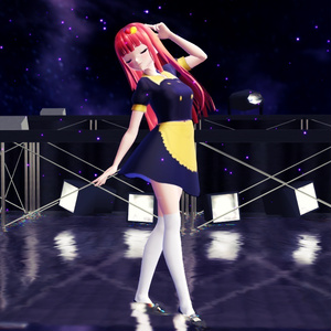 Cute waiter dress Vroid