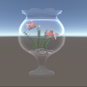 3Dモデル 金魚鉢（Goldfish bowl） 缩略图 4