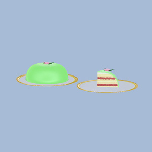 3Dモデル Prinsesstårta（プリンセスケーキ） 缩略图 8
