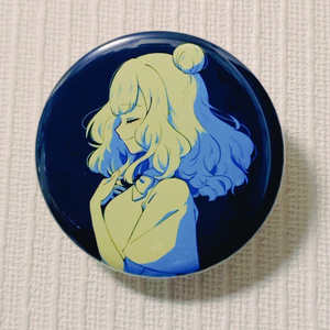 A3 卯月千景 イラスト缶バッジ - tsukimi-soba - BOOTH