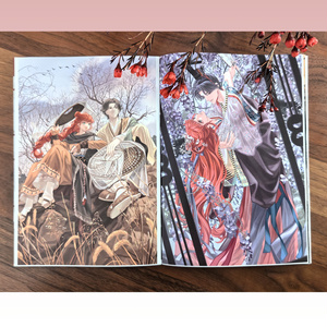 まなざし（アクリル絵の具イラスト原画） - zarazara space - BOOTH