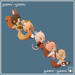 ちまこぞく専用みみしっぽセット