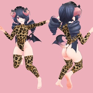 [3Dモデル] ホーニーサキュバス のレオタード[衣装] [VRC] 缩略图 3