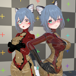 [VRC]QuQuU Uテストパイロット／UTestPilotSuit [MaterialSet]+RTX 
