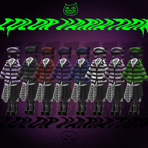 【#Deorart モデル No.3】Cheshire Cat Punk 10アバター対応 #BLUESTELLA 缩略图 5