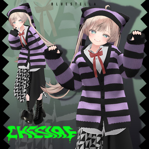 【#Deorart モデル No.3】Cheshire Cat Punk 10アバター対応 #BLUESTELLA 缩略图 3