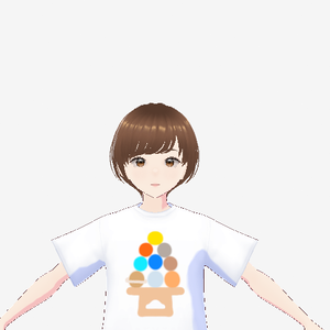 宇宙お月見Tシャツ