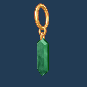 【無料/Free】 Jade pendant earring