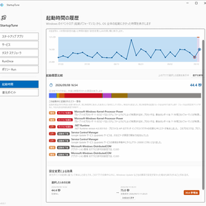 StartupTune　＜Windows スタートアップ管理・起動時間分析ツール＞