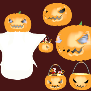 halloween Pumpkin Set / ハロウィンカボチャセット / 할로윈 호박 세트