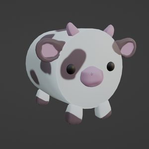 Cow backpack 3D model