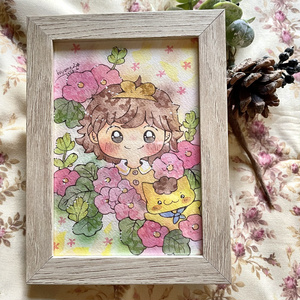 Framed original illustration "Moving Forward with Hope"