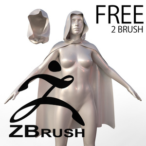 マントとフードIMMブラシ(for Zbrush)