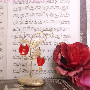 金色のコルダ３：薔薇の花びらイヤリング