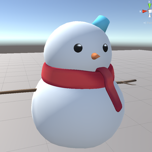 雪だるま[Cluster用アバター]（アイコンカラーでバケツが変わる）