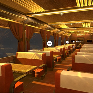 【販売ワールド】Luxury train interior Assets