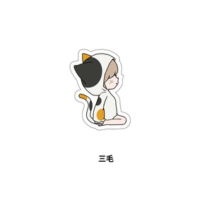 ねこのステッカー