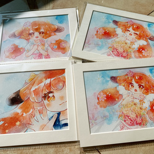 昼寝初原画展『ナマ漫』使用済みペン先付き直筆サイン入りイラスト