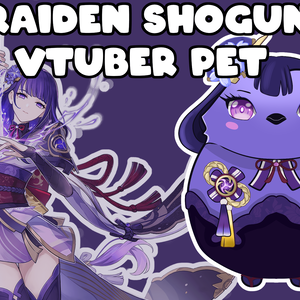 VTUBER PET Raiden Shogun Genshin Impact inspired Bird! Twitch streaming | Youtube | FULLY Rigged!