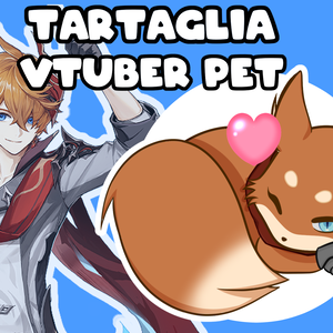 VTUBER PET TARTAGALIA | Childe | Genshin Impact | Kitsune Form | Twitch streaming | Youtube | Stream Assets