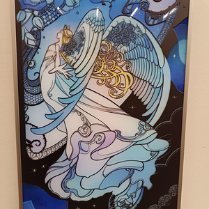 Blue Rose【個展展示アクリル作品】
