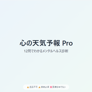 【商用利用可】プロ仕様メンタルヘルス診断ツール｜12問・レーダーチャート可視化｜完全レスポンシブ・即使用可能