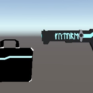 [無料！]　蒼白っぽい銃と蒼白っぽいカバン