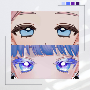 🌟星屑クリスタルフラワーアイ【フィユエ（fyuett）対応】【eye textures】 缩略图 3